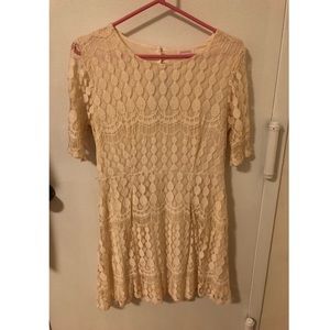 Cream Lace Dress